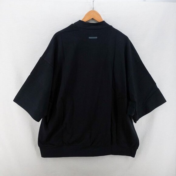 Fear of God Men's Athletics Heavy Jersey 3/4 Mock Tee Shirt Black L - Picture 3 of 12